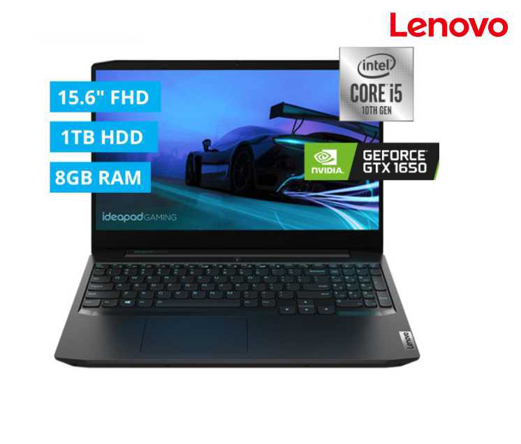 NB GAMING LENOVO IDEAPAD 3, CORE I5 10300H 4.5GHZ, 8GB, 1TB,GTX 1650 4GB, 15.6", WINDOWS 10, 81Y40000LM