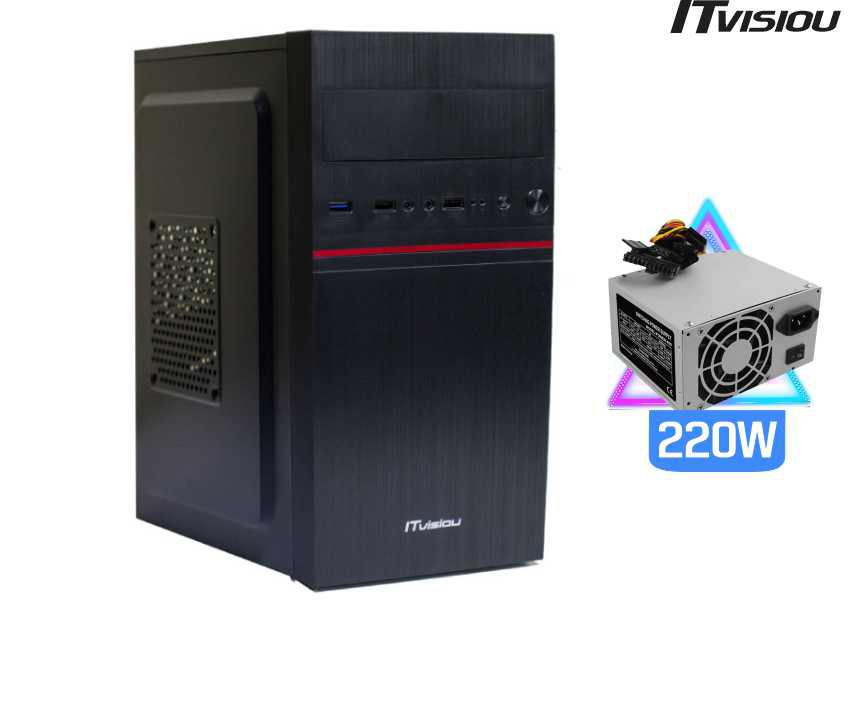 CASE ATX PC ITVISIONU IT1703 CON FUENTE DE 220W