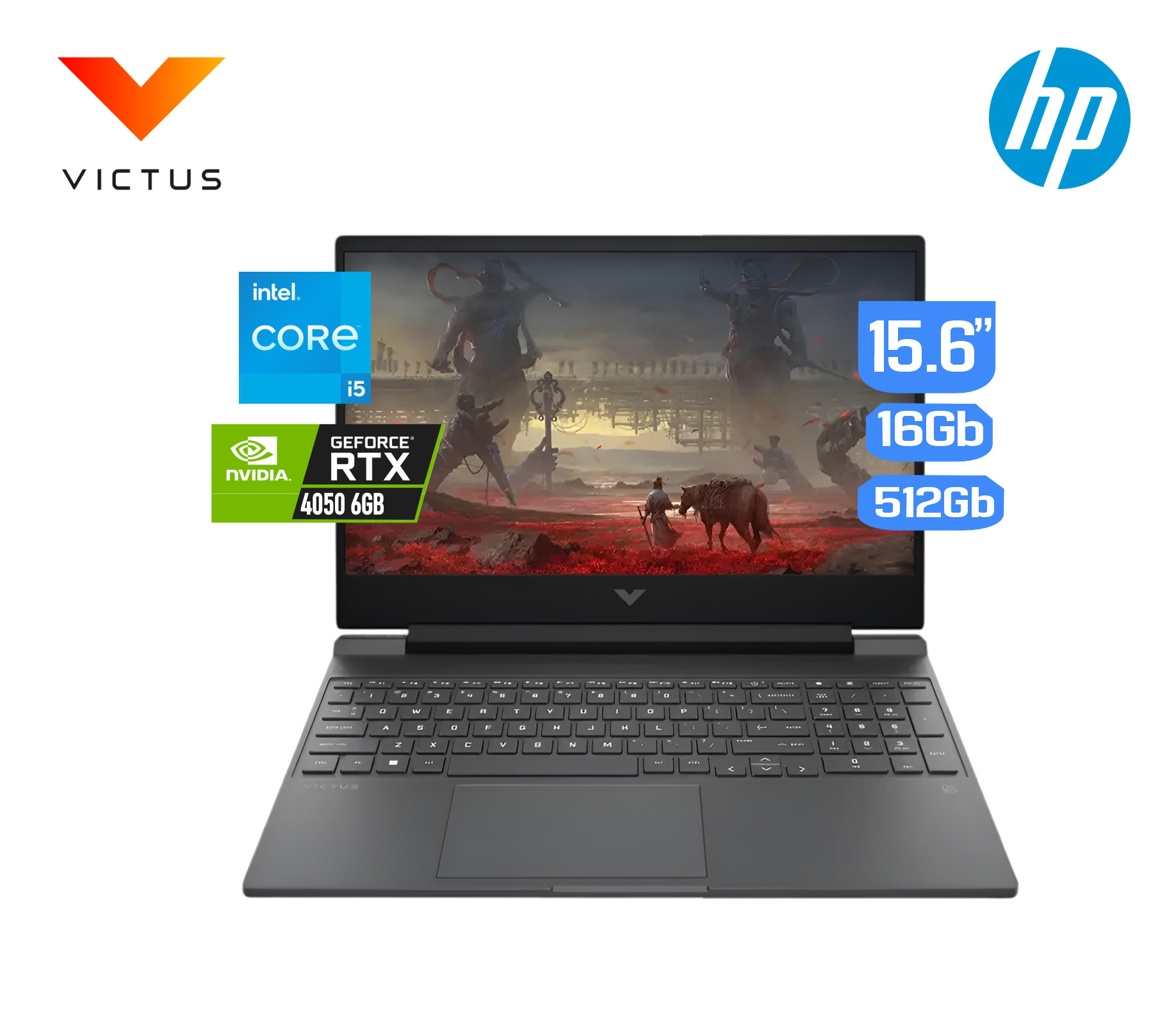 HP VICTUS 15-FA1082 CORE I5-13420H, 512GB, 16GB, RTX 4050 6GB, 15.6" (1920X1080) 144HZ WIN11