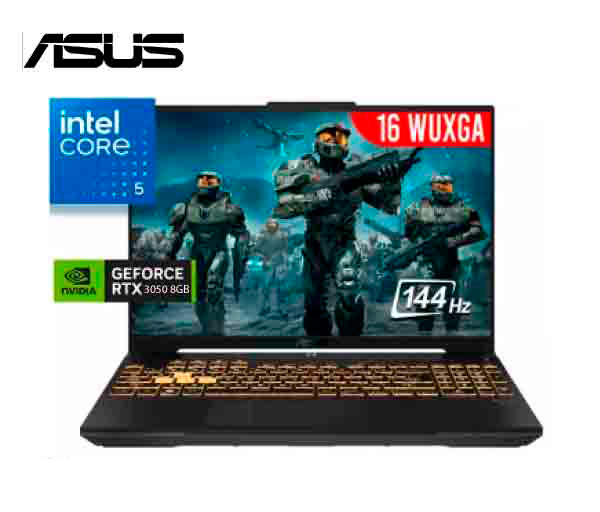 NB ASUS TUF GAMING FX607VJ-RL011W CORE I5-210H, 8GB, 512GB SSD, RTX 3050 6GB, 16" WUXGA 144HZ WINDOWS 11 (90NR0MZ6-M000K0)